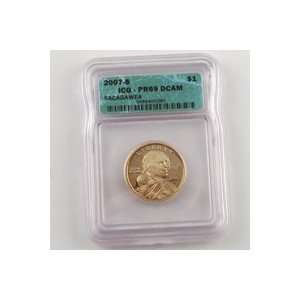  2007 Sacagawea Dollar Proof Ct 69   San Francisco Mint ICG 