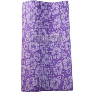 24 x 68 Yoga Fitness Mat Printing and Non Slip Purple  