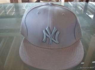 New York Yankees Baby Blue Fitted Hat Cap New 7 5/8  