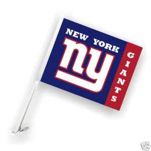 NEW YORK GIANTS NFL CAR WINDOW FLAGS 1 PAIR  