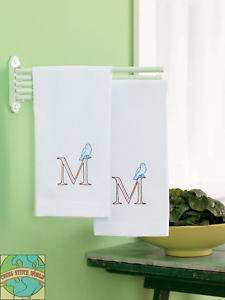 Embroidery Kit ~ Martha Stewart Monogram Towels w/Floss  