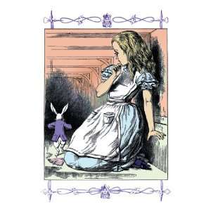  Alice in Wonderland Alice Watches the White Rabbit 24X36 