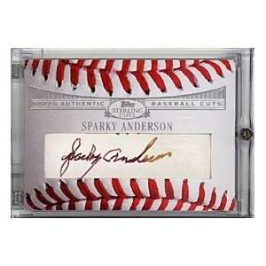 Sparky Anderson Autographed 2006 Topps Authentic Sterling Cuts #BBCUT 