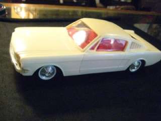    66 Ford Mustang Fastback Molded Plastic Promotional Toy Car A+ Nice
