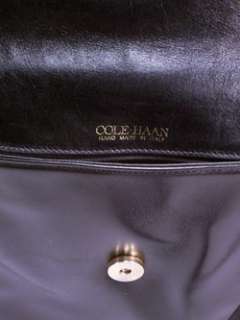 COLE HAAN 80s VTG Black Leather Shoulder Bag $400 CMP NR MINT Gorgeous 