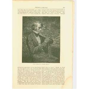  1881 Historian Thomas Carlyle illustrated 
