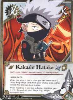 3X N 333 PARALLEL FOIL Kakashi Hatake U Naruto Card  