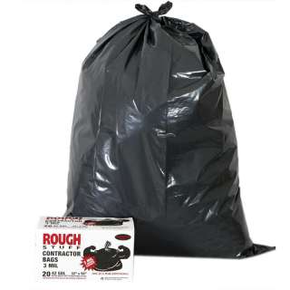 120 Heavy Duty Contractor Trash Bags 3 mil   Wholesale  