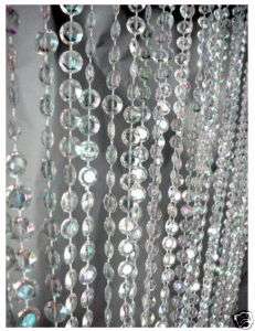 Long Crystal Diamond Cut Jewel Beaded Curtain Garlands  