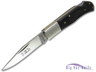   Wostenholm Small Black Wood Handle German Blade Japan Lockback Knife