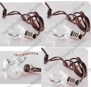 Fashion Lovely Glowing Glass Lamp Necklace  