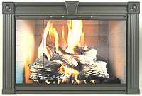 ThermoRite Tradional Glass Fireplace Door Iron 4124  