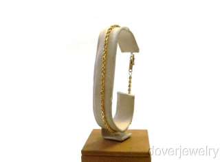 Estate 14K Gold Rope Chain Bracelet NR  
