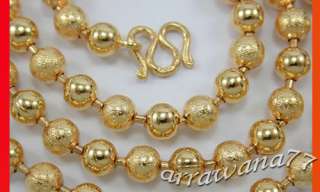 22K THAI BATH YELLOW GP GOLD 18 inch NECKLACE Jewelry  