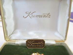 Vintage Krementz 14KT Gold Filled Pin or Brooch w/Box  
