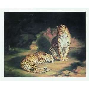   Leopards Finest LAMINATED Print William Huggins 33x27