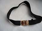 BCBG BLACK GOLD SLIDER CLOSURE FRONT BELT 10 NWOT  BT45