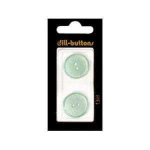  Dill Buttons 20mm 2 Hole Blue 2 pc (6 Pack)