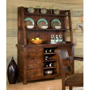   Classic Furniture Woodland Ridge Credenza and Hutch
