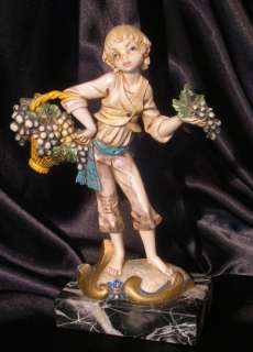 Vintage Depose Boy with grapes NATVITY Figurine ITALY SIMONETTI 