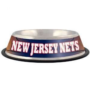  New Jersey Nets Stainless Steel Dog Bowl Sports 