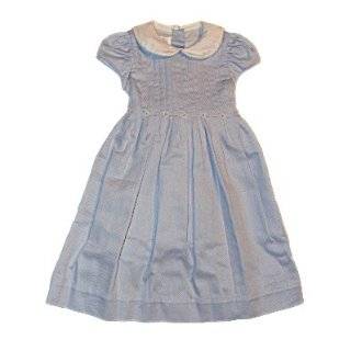  Girls Strasburg Children Light Blue Pleated Front Dress 