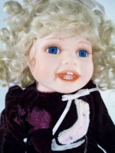 The Hamilton Collection Porcelain Ice Skate Doll Kelsey  