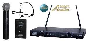 Audio 2000s AWM 6012UX Handheld + Headset Wireless Mic  