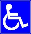 handicap disability sign wheelchair sticker decal returns not