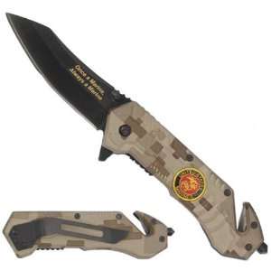  AO Marines Digital Camo Rescue Knife AZ206 Everything 
