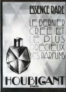 1929 HOUBIGANT Perfume Essence Rare french ad  