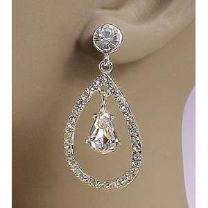  BLING CHANDELIER CLIP ON EARRINGS 