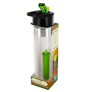 Smart Planet EC 32G 22 Ounce Eco Filtered Water Bottle, Green Filter 