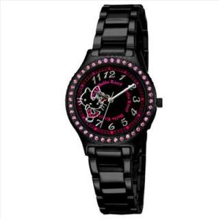   Hello Kitty wristwatch. Dazzling watch cover is a sweet Hello Kitty