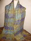 JACQUES DALBRY LONG SCARF WRAP ACRYLIC WOOL MOHAIR POLY 12x60 PARIS 