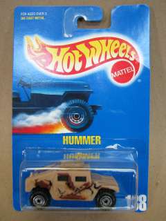 Hot Wheels 0773 188 HUMMER HumVee truck 1991 blue card  