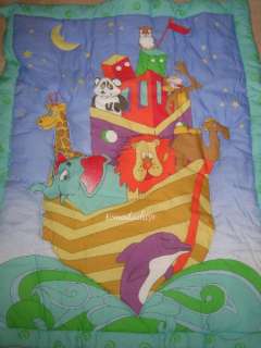 BABY NOAHS ARK 3PC CRIB BEDDING SET  