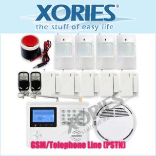 103 Zones Wireless/Wired Home Alarm System GSM 900/1800/1900MHz PSTN 