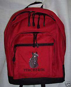 PERCHERON Draft Horse Backpack book bag personalized  