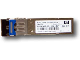 hp procurve mini gbic lx lc long haul fiber sfp gigabit model number 