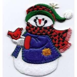  Snowmen/Snowman with Cardinal Winter Scene  Embroidered 