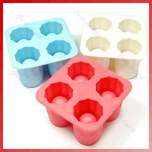 Shooters Ice Cube Shot Glass Freeze Mold Maker Rubber  