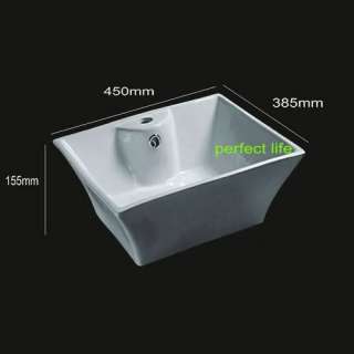 Brand new modern contemporary ceramic vessel sink art basin. Premium 
