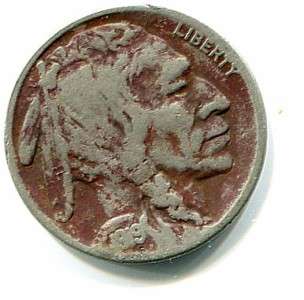 1919 S Buffalo Nickel Indian Head Fine **A42  
