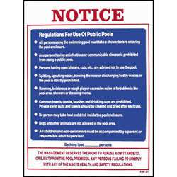 Swimming Pool & Spa Safety Sign   Pool Rules  