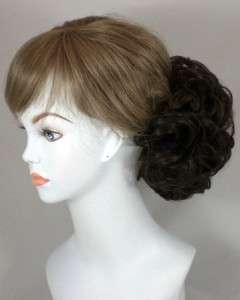 Bun Based Chignon Updo w/Drawstring Pageant Hairpiece  