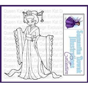  Chinese Princess Unmounted Rubber Stamp 