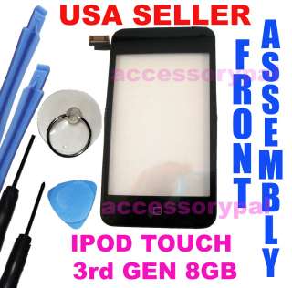 IPOD TOUCH 3 3rd GEN 8GB GLASS SCREEN DIGITIZER + TOOLS  