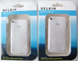 NEW Belkin Ipod Touch 4G Cases Lot of 2 Shield Micra F8Z646TTC01 
