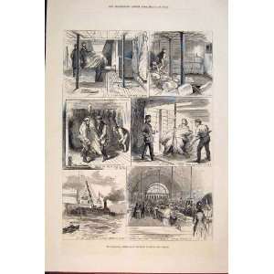  American Fresh Meat Trade Glasgow London Print 1877